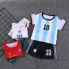 Conjuntos de roupas conjuntos de roupas verão terno futebol crianças roupas meninas t camisas 2 crianças competição traje conjunto ldd240311