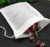 100Pcslot Teabags 55 x 7CM Fabric Empty Scented Tea Bags With String Heal Seal Filter For Herb Loose Tea Bolsas4344150