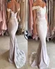 2018 Cheap Sexy Off Shoulder Bridemaid Dresses Lace Mermaid Floor Length Wedding Bride Dresses Pluse Size Bridesmaid Women Party G9182609
