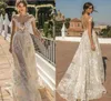 Muse av Berta Wedding Dresses Off the Shoulder A Line Button Back Illusion Boho Bridal Glows Custom Made Plus Size Wedding Dress 45135223