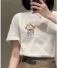 Damen-T-Shirt-Designer 23 New Summer Yiwei besticktes Hunde-T-Shirt, kurzärmelig, lockeres, lässiges Top, Paar-Stil, einfach und vielseitig, 342N