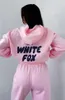 White Tracksuit Womens White Fox Sets Dwa 2 -częściowe kobiety designerskie kolory bluzów