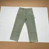 Designer-Hose, gewaschene und abgenutzte Arbeitshose mit mehreren Taschen und geradem Bein aus Canvas mit Doppelknie und Holzfällerhose