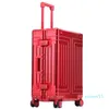 100% aluminium-Magnesium Bointing Rolling Bagage Business Cabin Case Spinner Travel Trolley Suitcase z kółkami Suitcases314L