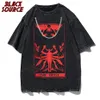 Devil Tarot Debiruman Devilman Crybaby Camiseta para hombre Japón Anime Camiseta Harajuku Manga Camisetas Algodón Ropa de verano 240304