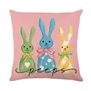 Pillow Cover Easter Egg Exquisite Seasonal Throw Pillowcase With Super Soft Fabric Wear Resistant For Home