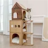 Chat grimper activité arbre griffoir Kitty tour meubles animal de compagnie jouer maison 275l