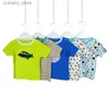 Tシャツ男の子Tシャツ漫画プリントコットントップスTEES TEESTシャツ子供用アウトウェア服ホットシーズン3-24か月L240311の卸売