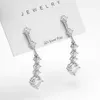 3cttw D couleur boucles d'oreilles pour femmes 925 en argent Sterling Original Long gland oreille gouttes fiançailles bijoux de mariage 240227