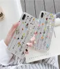 Coque de téléphone transparente en TPU souple, jolis motifs de fleurs florales pour iphone 13 pro max 12 11 7 8 plus filles femmes 7726621