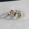Moda 4 5 6 mm diamentowy pierścionek miłosny Złota Sier Rose 316L Pierścionki ze stali nierdzewnej Woman Man Lover Wedding Jewelry Lady Party 6 7 8 9 10 11 11