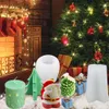 Strumenti artigianali Stampo per candele in silicone per albero di Natale Forma 3D Resina epossidica Torta al cioccolato Forma di stampo fatto a mano per candele2419