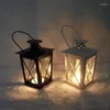 Table Lamps Wedding Decoration Convenient And Portable Iron Home Romantic Candlelight Lightweight 2 Colors Candlestick 17 9 5.5cm