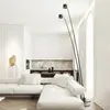 Vloerlampen SANDYHA Home Decorations Lamp Minimalistisch Lange paal Led-verlichting Woonkamer Bank Hoek Slaapkamer Nachtkastje Staand Vislicht