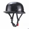 Motorhelmen L Xl Xxl Helm Casco Moto Half Face Dot Open Gemiddelde grootte Vintage Retro Cascos Para Scooter Cruiser Drop Delivery Otfuf