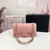 Borsa a mano di design Borsa a tracolla a catena argento Pochette con patta Borse a mano di alta qualità Portafoglio Borsa in velluto Doppie lettere Hasp Vita Strisce quadrate W