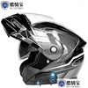 Motorcykelhjälmar Mens Hjälm FL FACE Bluetooth Längre uthållighet anti-dimma vattentätt dubbla linser cool sport dot appd drop leverans aut otbga
