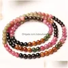 Bärade Colorf Natural Stone Handgjorda strängar Beaded Armband för Women Girl Lover Charm Yoga Party Club Fashion Jewelry Drop Deliver DHM3L