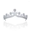 Hair Clips Accessories High-End Luxury Bridal Wedding Zircon Crown Super Shiny Headdress Party Dress