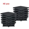 48 datorer Akustiska paneler Studio Soundproofing Foam Wedge 1 x 12 x 12 319Q