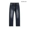 New casual business loose straight tube elastic heavy-duty washed nostalgic jeans for men