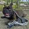 Dog Harness Collars Leashes調整可能な通気性ペットナイロンデザイナーレターアウトドアランニングトレーニングネックレスロープネクタイカラー287E