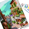 Resimler İtalya Boya Sayılar Roma Diy Dijital Resim Numarası Modern Duvar Sanat Tuval Akrilik Boyalı Eşsiz Hediye Ev Dekoru PI279P