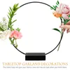 Decorative Flowers Wreath Circle Frames Metal Rings For Crafts Macrame Wood Hoop Centerpieces Tables