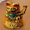 Maneki Neko Lucky Cat Çin Feng Shui Sallanma Servet Fortune Kedi El Sallama Kedi Altın263n