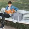 Bolsa transportadora para cães com ombro portátil para gatos pequenos, cães médios, andando e viajando