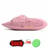 B-IT Pantoufles de créateur pour hommes et femmes, sandales à plateforme en caoutchouc, Ari-caoutchouc noir blanc en relief rose Oreo, diapositives en relief Sandale taille 36-45