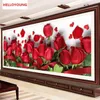 YGS-762 DIY 5D Full Diamond Red Rose Diamond Painting Kits Cross Stitch Kits Diamond Home Decoration309J