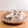 Tapis à gratter en forme de bol pour chat, nid de chat moyen, jouets résistant aux rayures, planche à gratter ondulée pour chat, fournitures pour chats