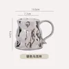 Mugs Household High-Quality Couple Creative Irregular Underglaze Ceramic Breakfast Cup Office Lady Simple Coffee