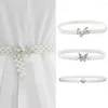 Riemen Grote Imitatie Parel Tailleketting Elastische Riem Met Gordel Decoratie Kleding Jurk Dames Diamant Rok Fashi H8I0