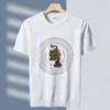 T-shirt design été à manches courtes marque de luxe tigre tricot t-shirt hommes t-shirt t-shirt vêtements pour hommes