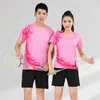 Femmes Hommes Chemises de tennis Shorts Dragon chinois Imprimer Uniforme de badminton Enfants Ensemble de tennis de table Costume d'entraînement Garçon Fille Sportswear 240304