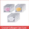 Pink White Gold Lip Mask Balm Pads Moisture Essence Crystal Collagen Lips Care Patch Pad Face Skin Beauty Cosmetic1277879