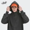 INFLATION Winter Warm Oversized Zip Up Hoodies Unisex 350gsm Fleece Lined Zipper Hooded Jackets Men Blank Oversized Hoodies 240219