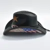 Bérets Vintage paille Cowboy chapeau hommes messieurs Western été plage soleil Cowgirl Jazz Sombrero Hombre