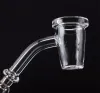 Quartz Banger Conical Style Holds Heat Longer With Glass Duck UFO Carb Cap 10mm 14mm 18mm Male Female Joint For Glass Bongs ZZ