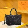 Neverfulls TOTE TOG Designer Torby Kobiety TOBES KOBIETA PIELĘCIA PIELĘCIA SKÓRZY Messenger Old Flower Blay Białe ramię torebki na ramię