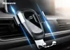 Baseus Qi Carregador de carro sem fio 10W Carregamento rápido Ventilador de ar Gravidade Suporte de telefone celular para iPhone 11 Pro Xs Max Xiaomi 9 Samsung S10 6740280