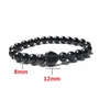 Pärlstav 8mm naturstensträngar hjärtform charma armband för kvinnor män älskare handgjorda yoga energy smycken droppleverans dh8ft