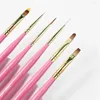 Nail Art Kits Smooth Line Drawing Pen Portable Manicure Brush Pull Smudge Professional Tool Environmental Friendly