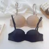 BRAS Soutien-gorge push-up sans couture pour femmes, sous-vêtements à armatures à surface lisse, sexy, sans trace, bralette, couleur unie, lingerie pour dames