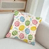 Pillow Cover Easter Egg Exquisite Seasonal Throw Pillowcase With Super Soft Fabric Wear Resistant For Home