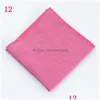 Chusteczka 22x22 cm kwadratowy stały kolor tkanin kieszonkowy dla mężczyzn dla kobiet kobiet