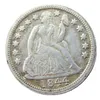 US 1844 P S Liberty Seated Dime Verzilverd Copy Coin Craft Promotie Fabriek mooie woonaccessoires Zilveren Coins298q