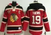 Hommes personnalisés femmes jeunes Chicago''backhawks'olold Time Hockey Jerseys 19 Jonathan Toews Sweat à capuche